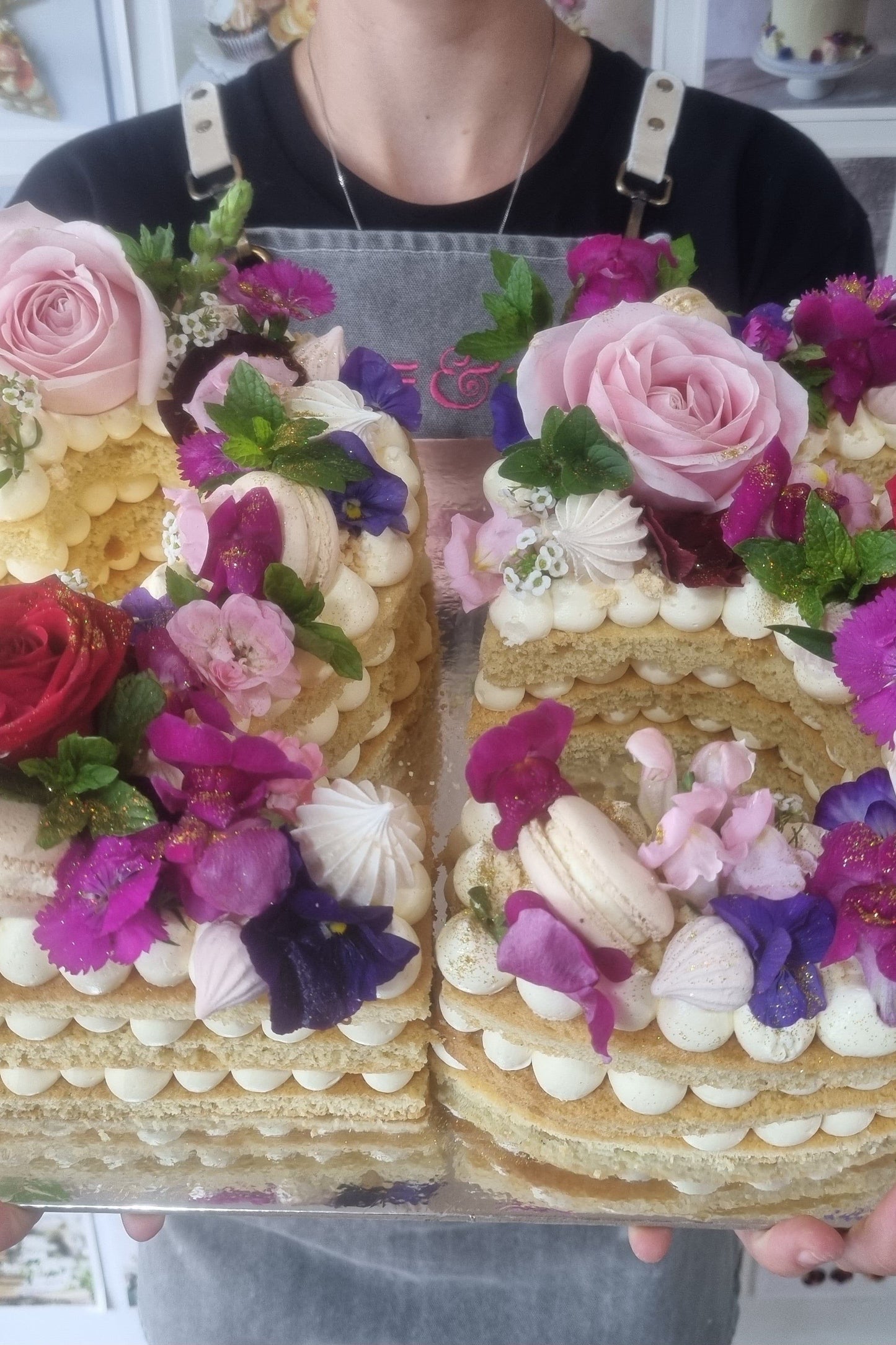 Number Cookie Cakes