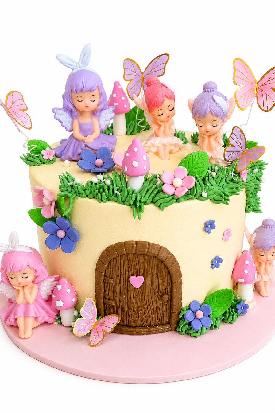 Enchanted Fairy Garden Cake