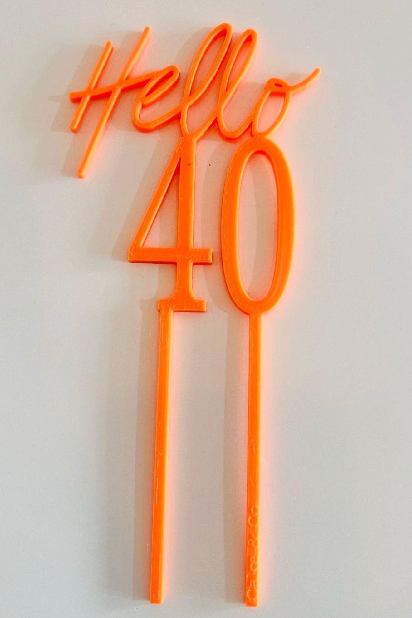 Custom 3D printed cake toppers