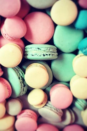 Our house made mini macarons