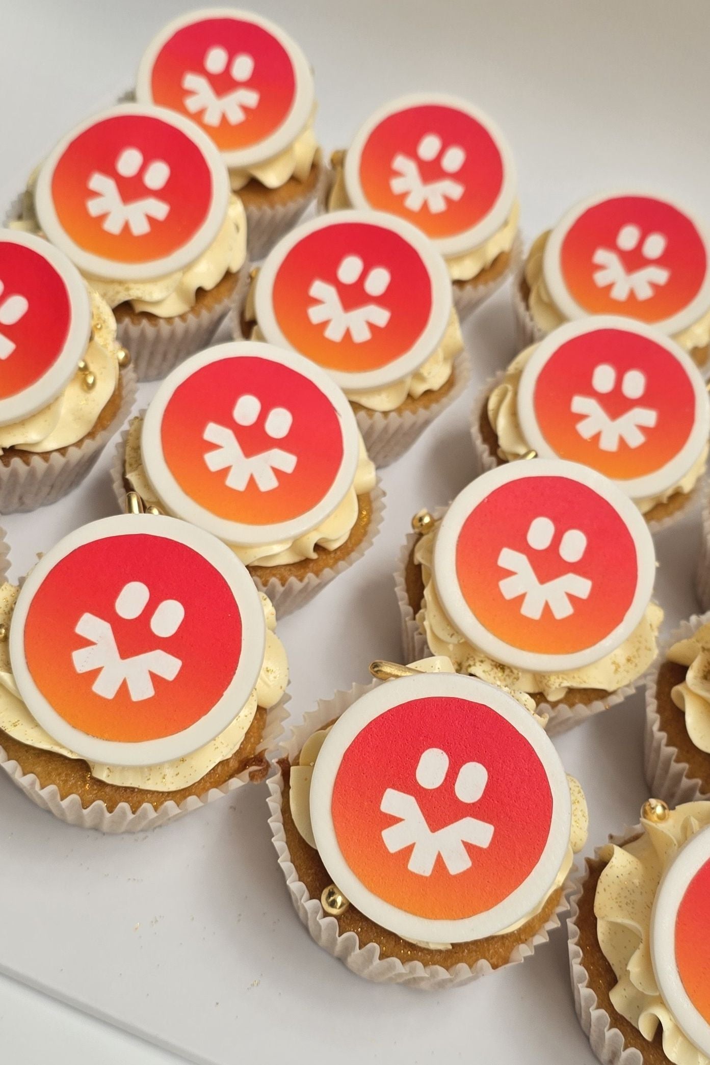 Company Logo Cupcakes