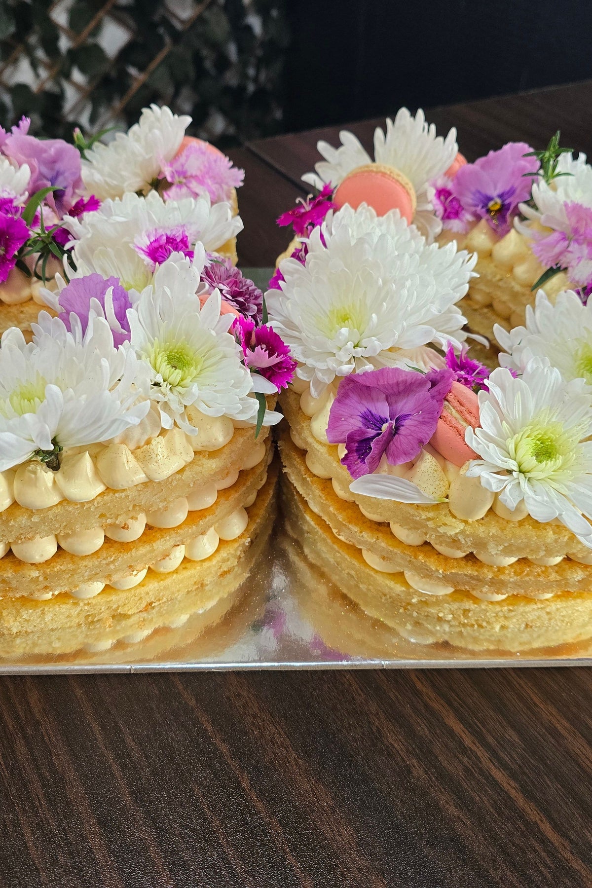 Floral Number Cakes