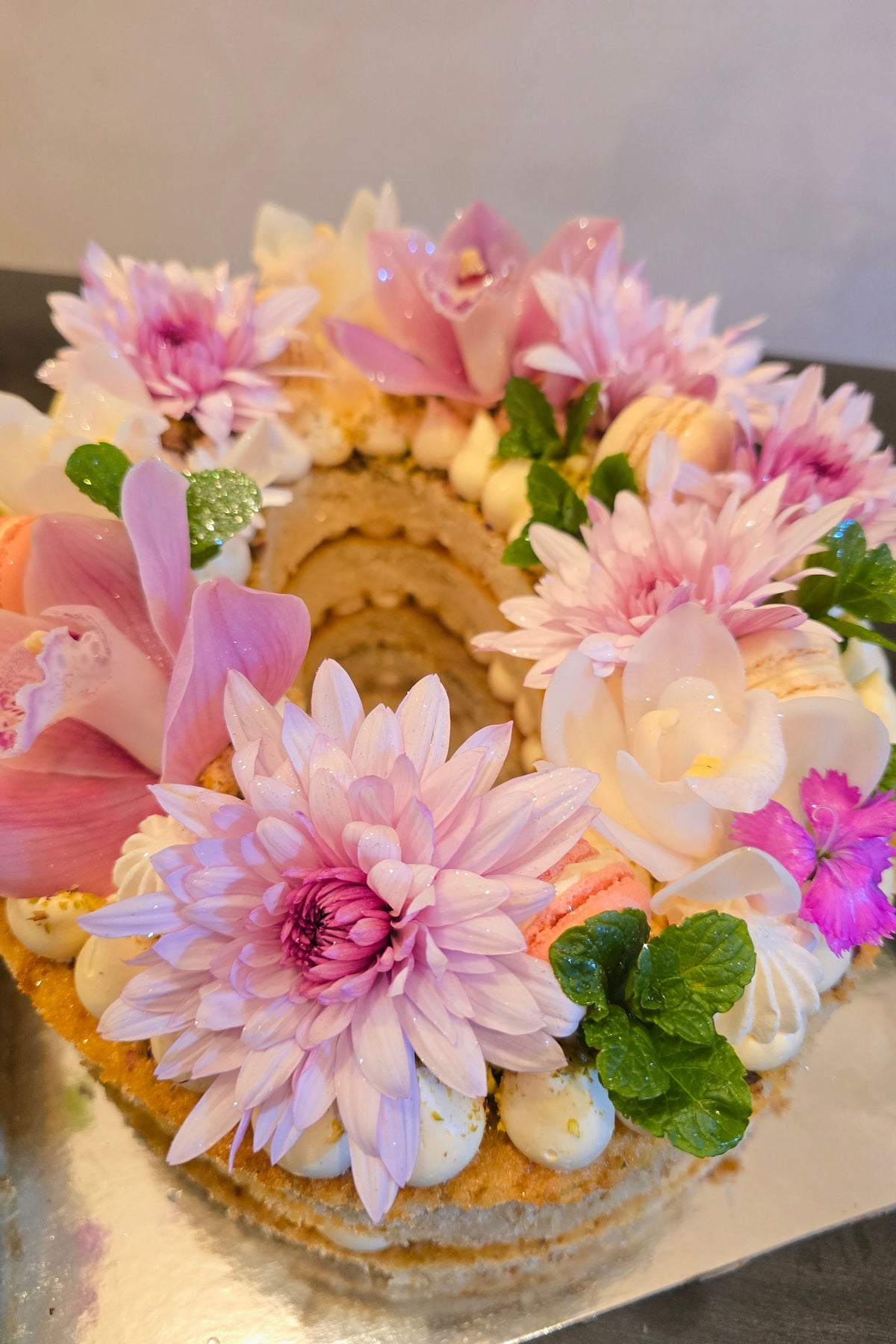Floral Number Cakes