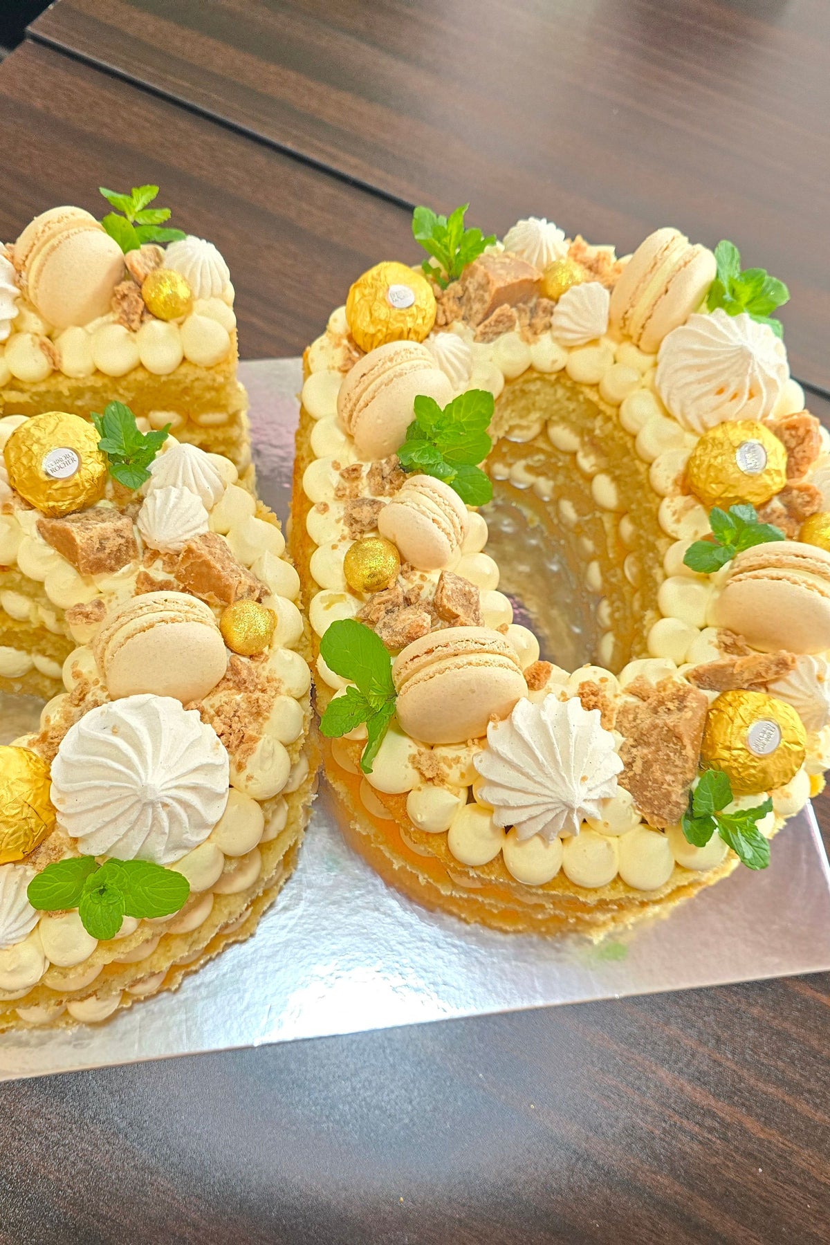 Floral Number Cakes