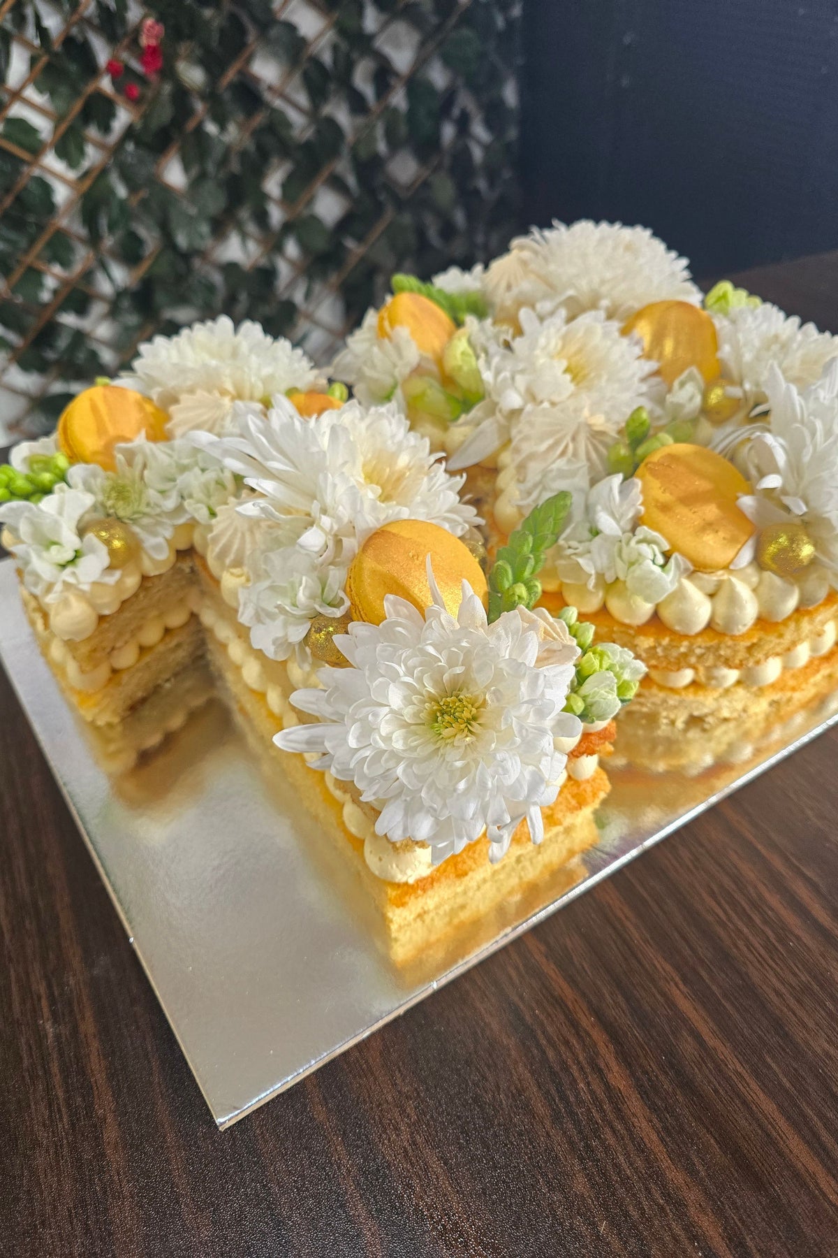 Floral Number Cakes