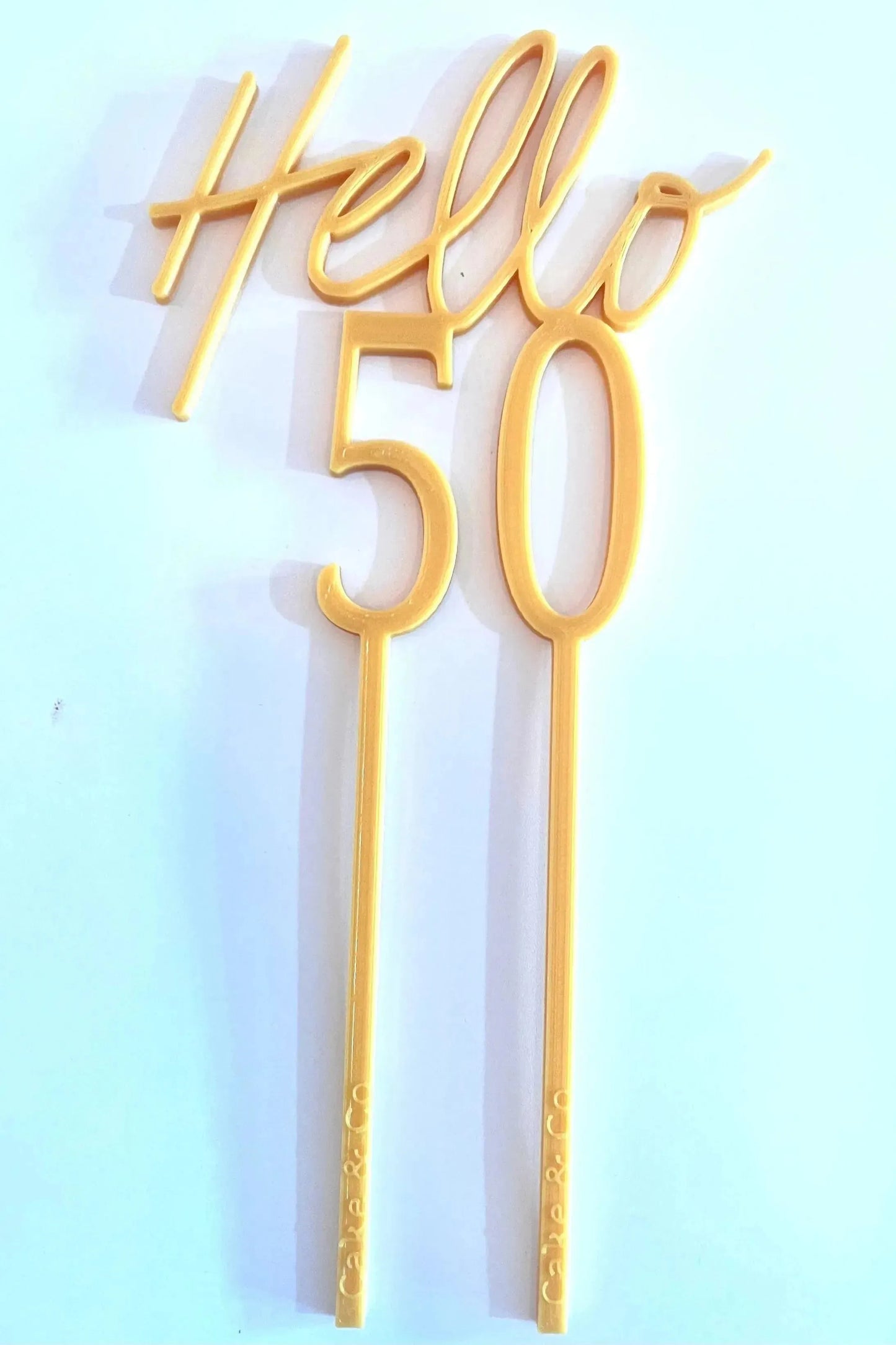 Custom 3D printed cake toppers