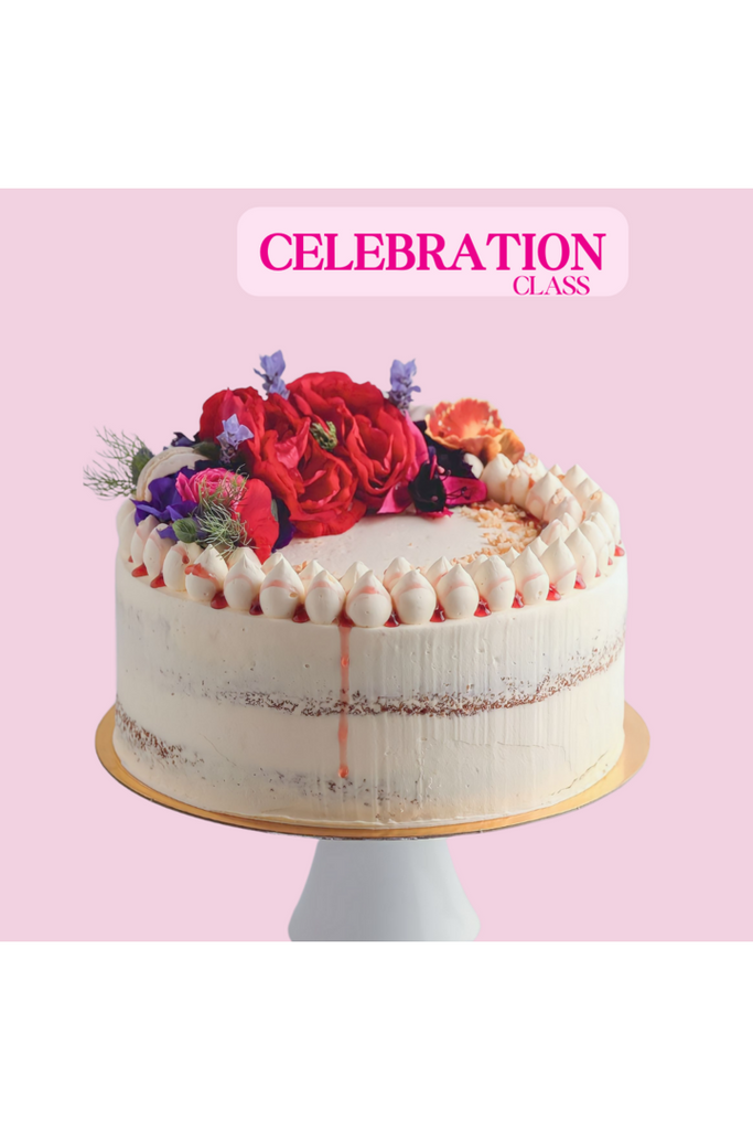 Celebration Cake 6” 2 layer (Beginner/Int)