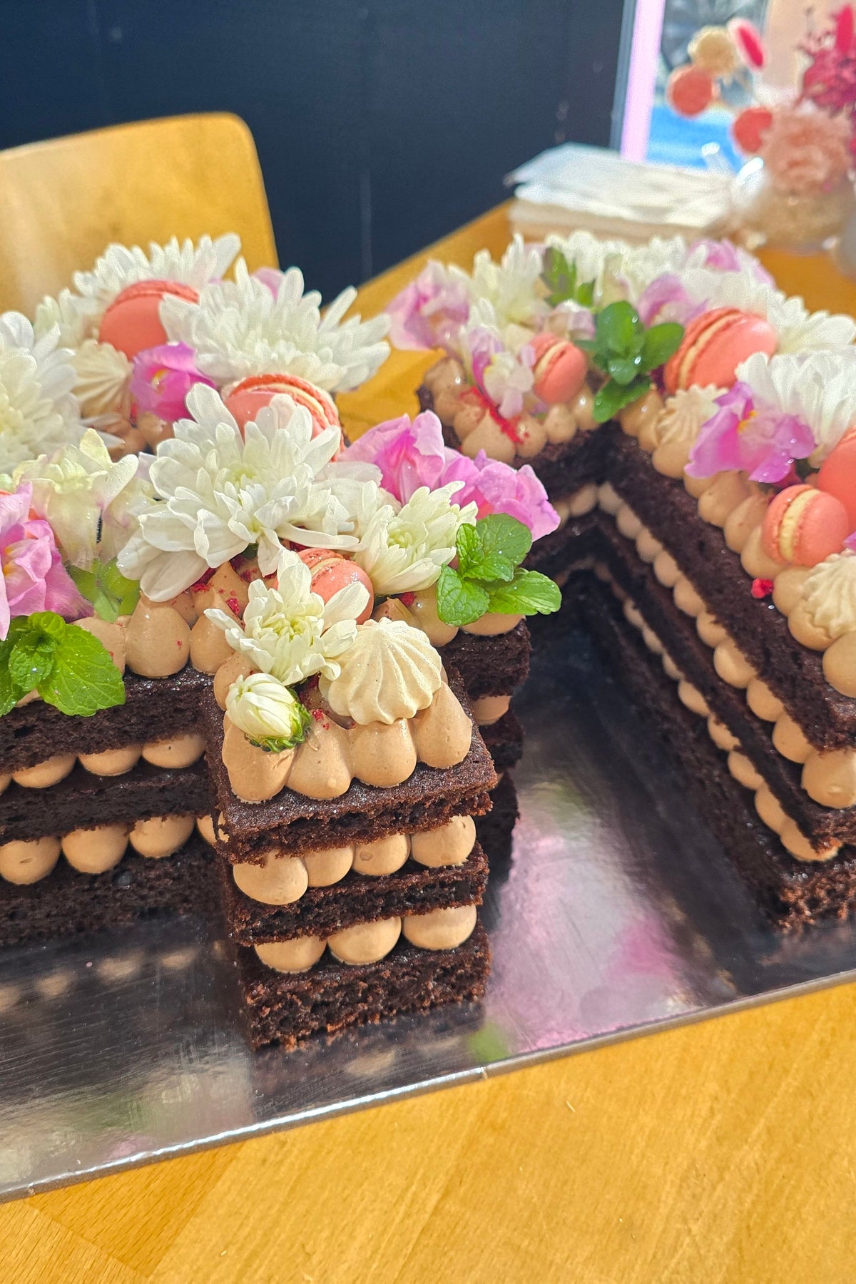 Floral Number Cakes
