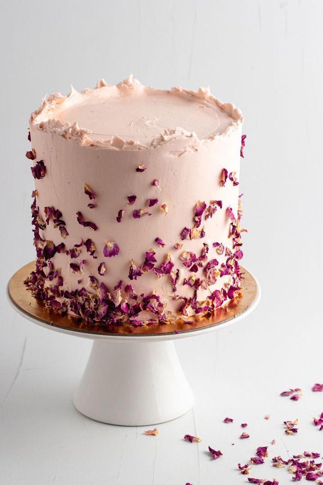 Purple Rosette Layer Cake | Layer Cakes