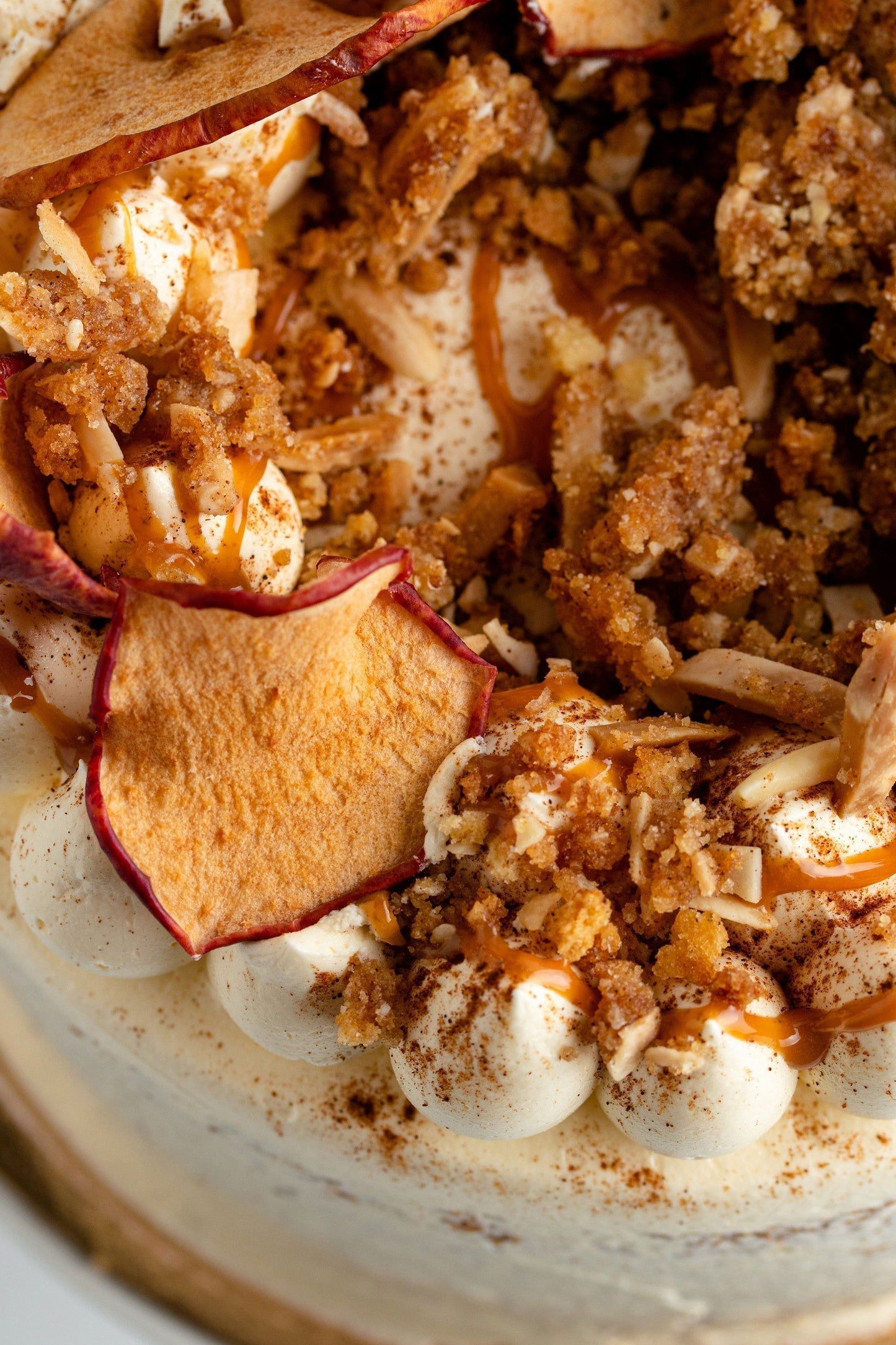 Spiced Apple Crumble and Caramel
