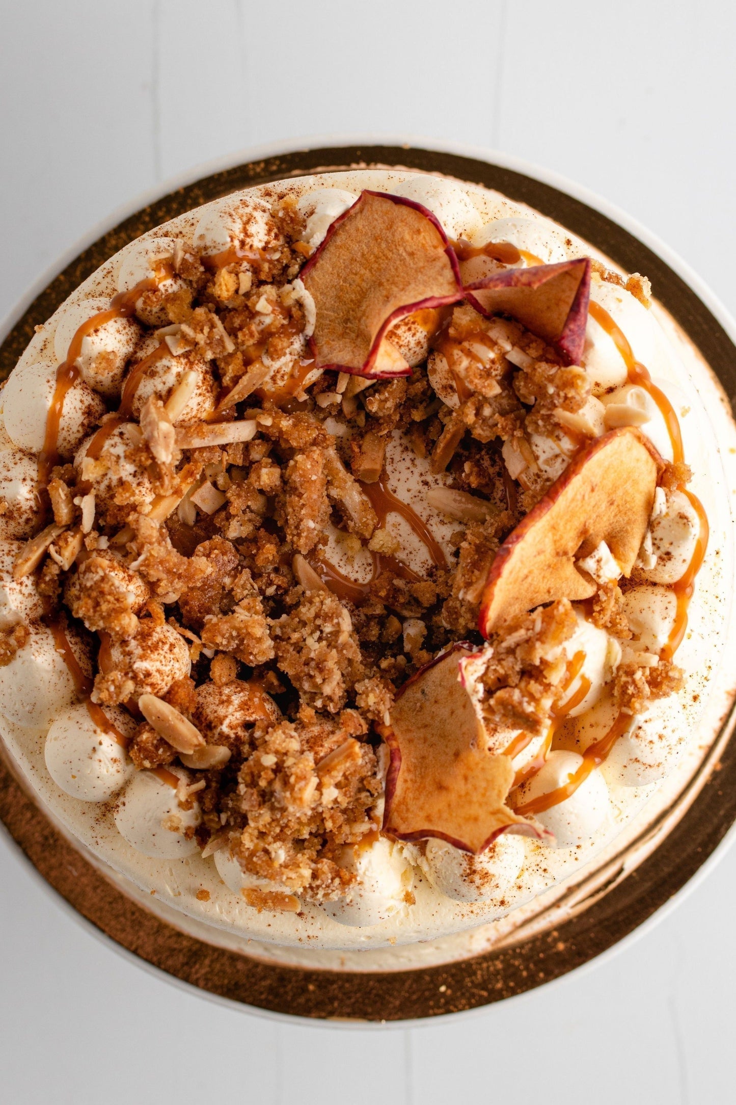Spiced Apple Crumble and Caramel
