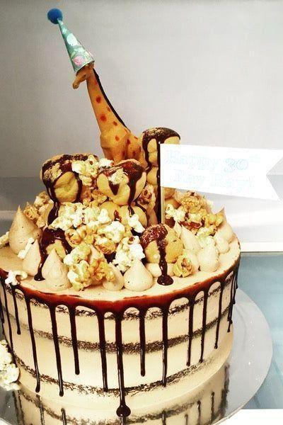 Profiterole & Popcorn Cake